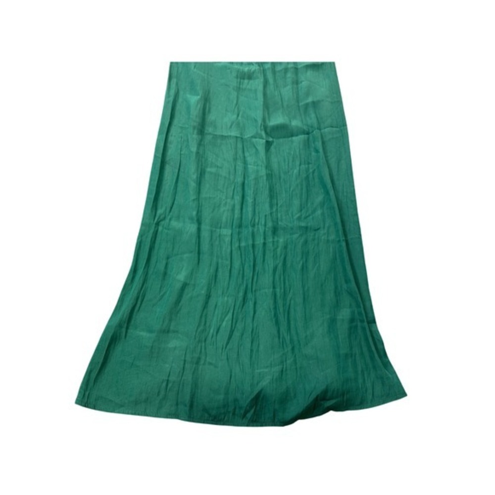 Universal Thread Womens Medium Green Ruffle Lace Trim Sleeveless Maxi Dress NEW - Picture 7 of 11